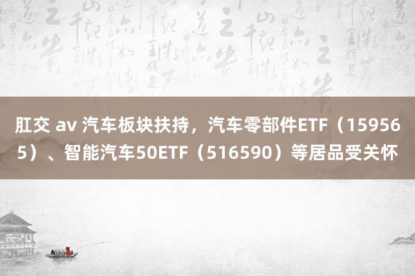 肛交 av 汽车板块扶持，汽车零部件ETF（159565）、智能汽车50ETF（516590）等居品受关怀