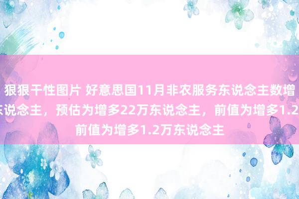 狠狠干性图片 好意思国11月非农服务东说念主数增多22.7万东说念主,预估为增多22万东说念主,前值为增多1.2万东说念主