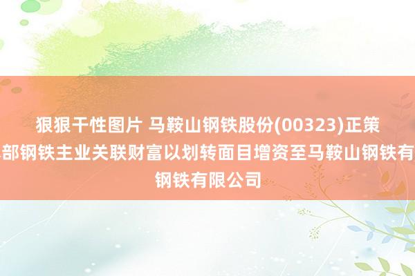 狠狠干性图片 马鞍山钢铁股份(00323)正策划将本部钢铁主业关联财富以划转面目增资至马鞍山钢铁有限公司