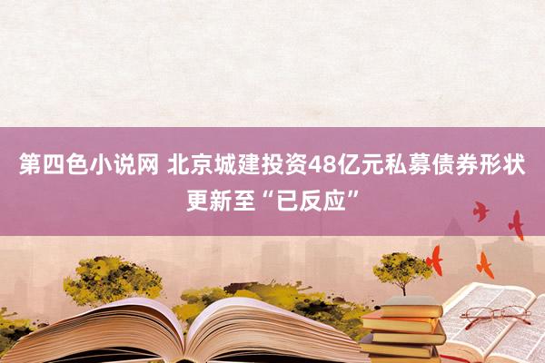第四色小说网 北京城建投资48亿元私募债券形状更新至“已反应”