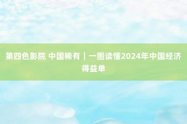 第四色影院 中国稀有｜一图读懂2024年中国经济得益单