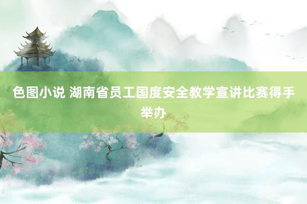 色图小说 湖南省员工国度安全教学宣讲比赛得手举办