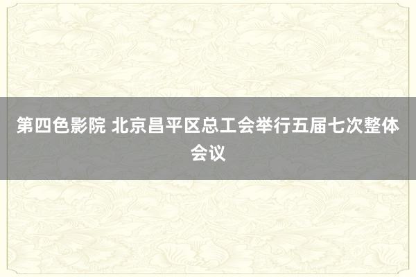 第四色影院 北京昌平区总工会举行五届七次整体会议