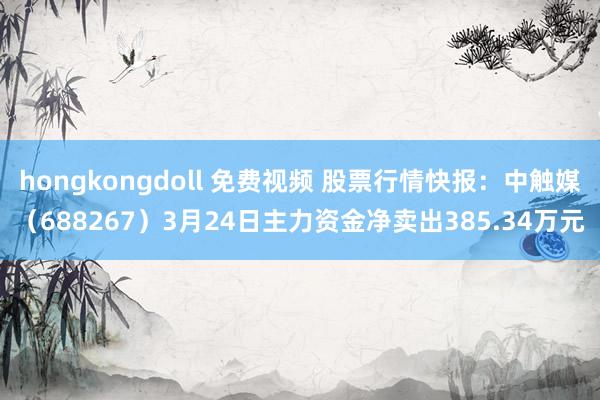 hongkongdoll 免费视频 股票行情快报：中触媒（688267）3月24日主力资金净卖出385.34万元