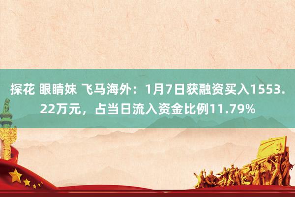 探花 眼睛妹 飞马海外：1月7日获融资买入1553.22万元，占当日流入资金比例11.79%