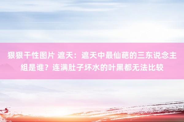 狠狠干性图片 遮天：遮天中最仙葩的三东说念主组是谁？连满肚子坏水的叶黑都无法比较