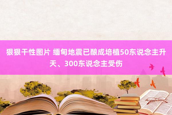 狠狠干性图片 缅甸地震已酿成培植50东说念主升天、300东说念主受伤