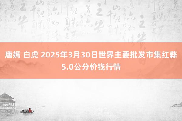 唐嫣 白虎 2025年3月30日世界主要批发市集红蒜5.0公分价钱行情
