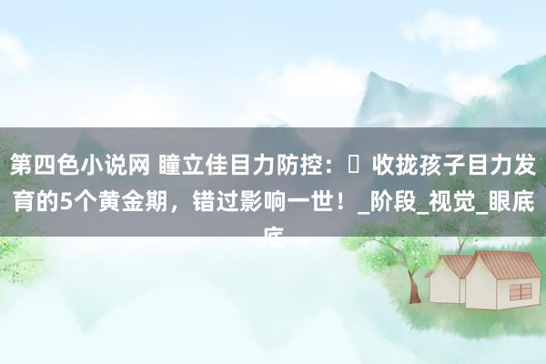 第四色小说网 瞳立佳目力防控：​收拢孩子目力发育的5个黄金期，错过影响一世！_阶段_视觉_眼底
