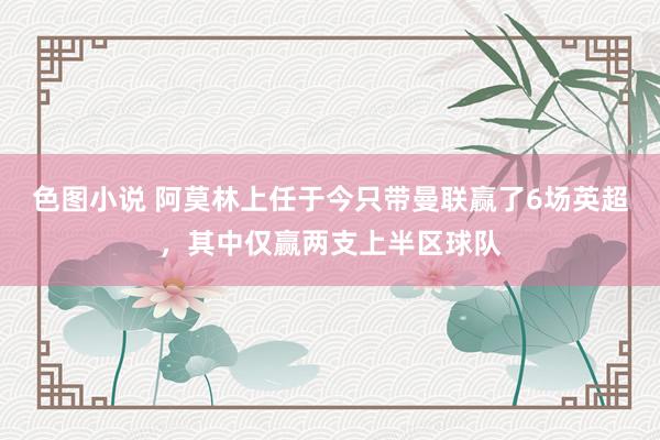 色图小说 阿莫林上任于今只带曼联赢了6场英超，其中仅赢两支上半区球队