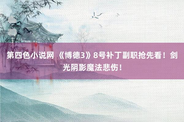 第四色小说网 《博德3》8号补丁副职抢先看！剑光阴影魔法悲伤！