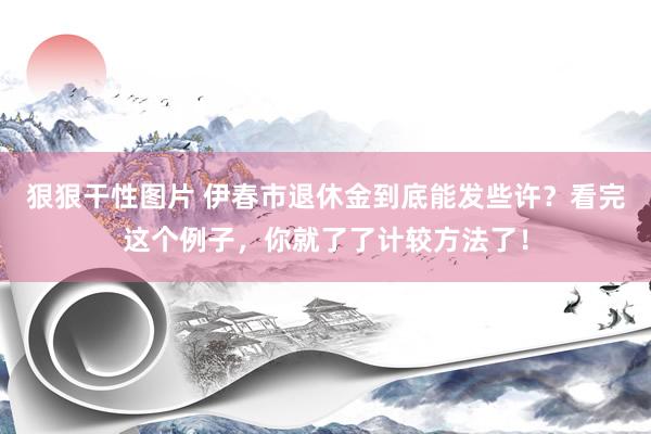 狠狠干性图片 伊春市退休金到底能发些许？看完这个例子，你就了了计较方法了！