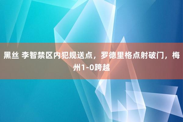 黑丝 李智禁区内犯规送点，罗德里格点射破门，梅州1-0跨越