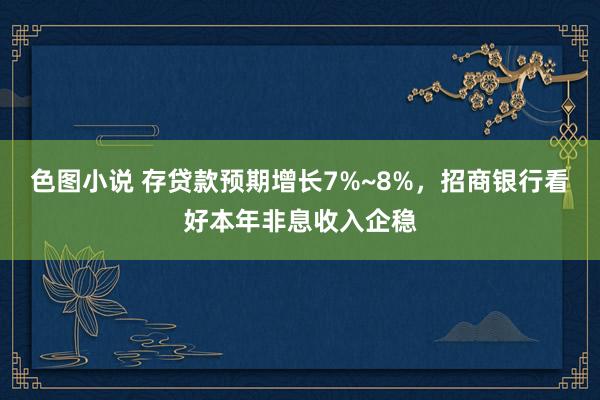 色图小说 存贷款预期增长7%~8%，招商银行看好本年非息收入企稳