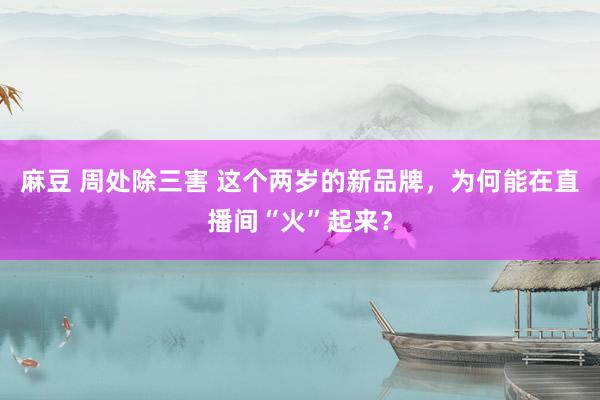 麻豆 周处除三害 这个两岁的新品牌，为何能在直播间“火”起来？