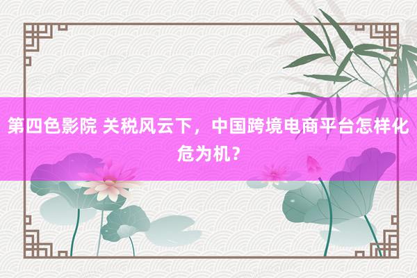 第四色影院 关税风云下，中国跨境电商平台怎样化危为机？