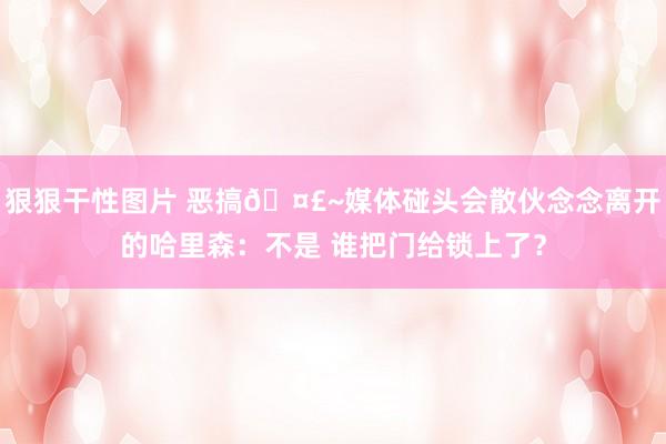 狠狠干性图片 恶搞🤣~媒体碰头会散伙念念离开的哈里森：不是 谁把门给锁上了？